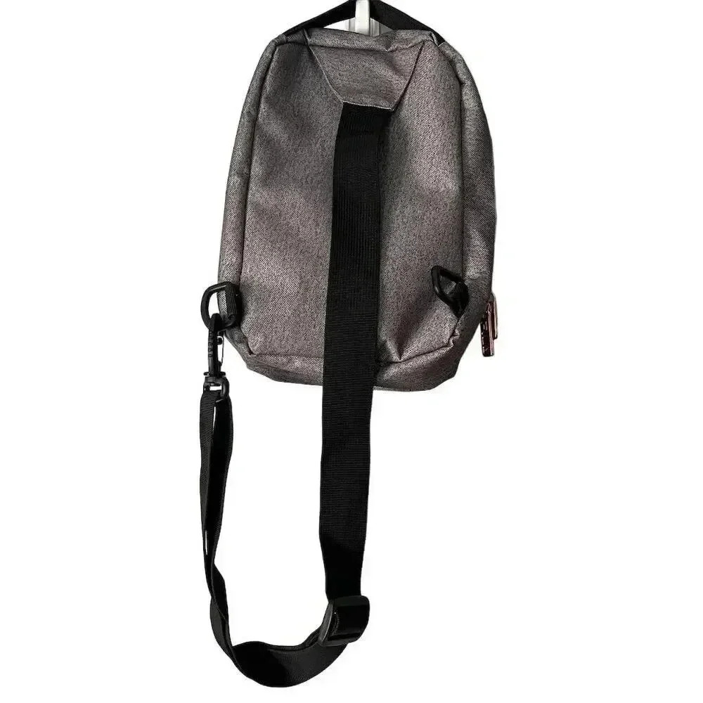FILA Sling Backpack Heather Grey Unisex Adults Medium Casual Travel Gym - Picture 4 of 5